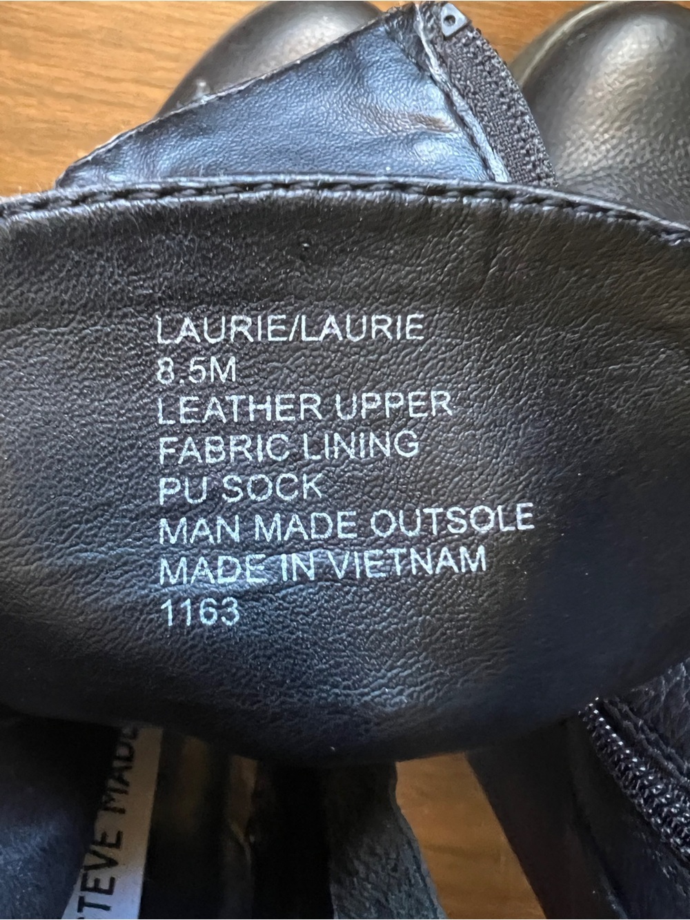Steve Madden ‘Laurie’ Leather Heeled Boot- Size 8.5 - Picture 11 of 13